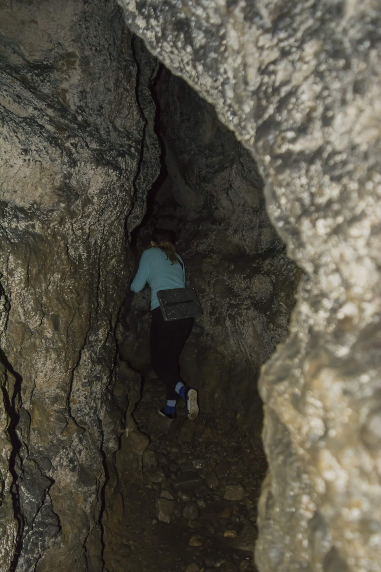 Коридор в Большой Фанагорийской пещере